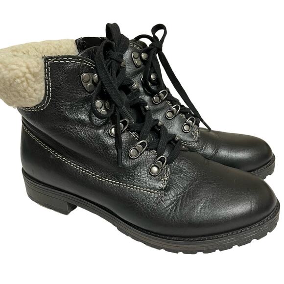 Naturalized Women’s N5 Comfort Bootie Sz 7.5 Black Fleece Lined Cushioned - Picture 1 of 8